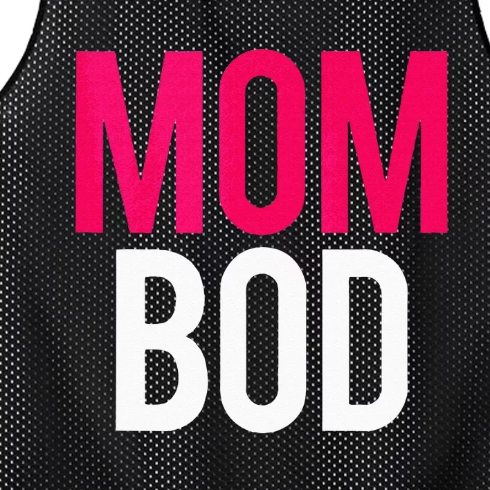 Proud Mom Bod Funny Gym Workout Saying Running Gift Mesh Reversible Basketball Jersey Tank