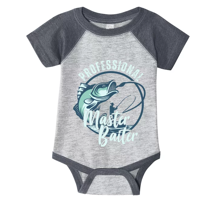 Professional Master Baiter Fishing Infant Baby Jersey Bodysuit