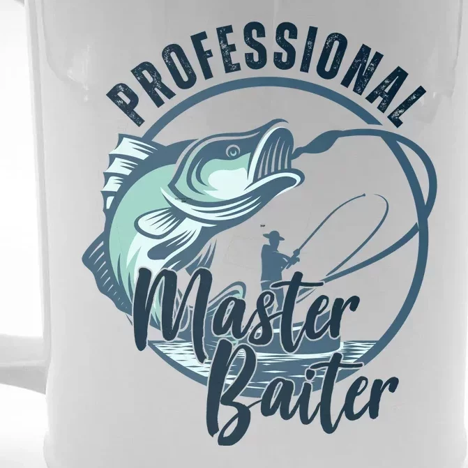 Professional Master Baiter Fishing Front & Back Beer Stein