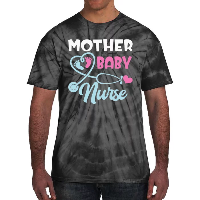 Postpartum Mother Baby Nurse Mom Baby Postpartum Nursing Tie-Dye T-Shirt