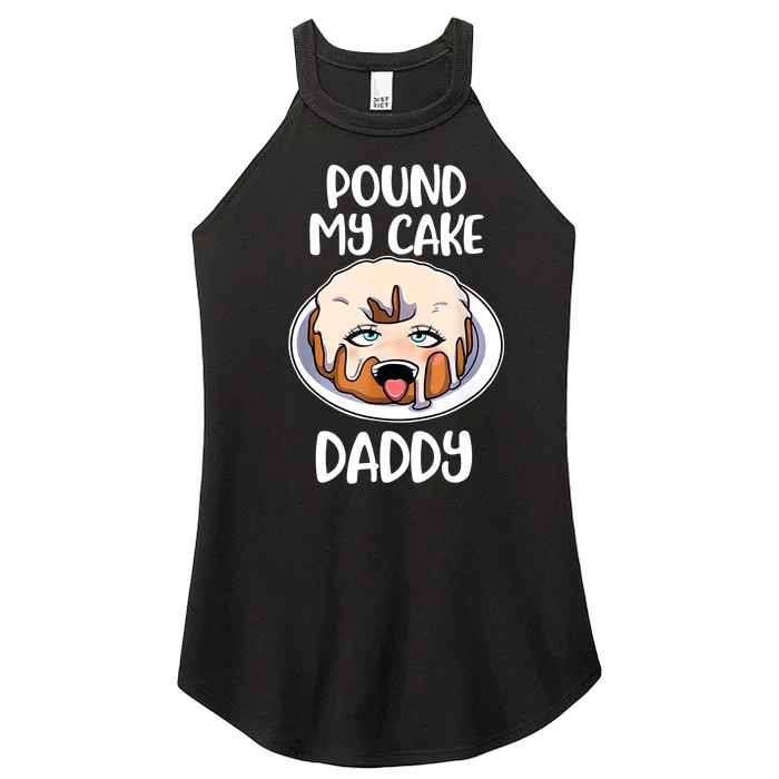 Pound My Cake Daddy Women’s Perfect Tri Rocker Tank