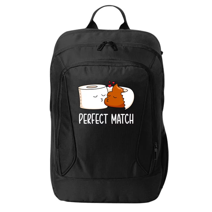 Perfect Match Couple In Love Valentine's Day Cool Gift City Backpack