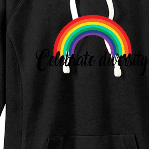 Pride Month Celebrate Diversity Lgbt Cute Gift Women's Fleece Hoodie