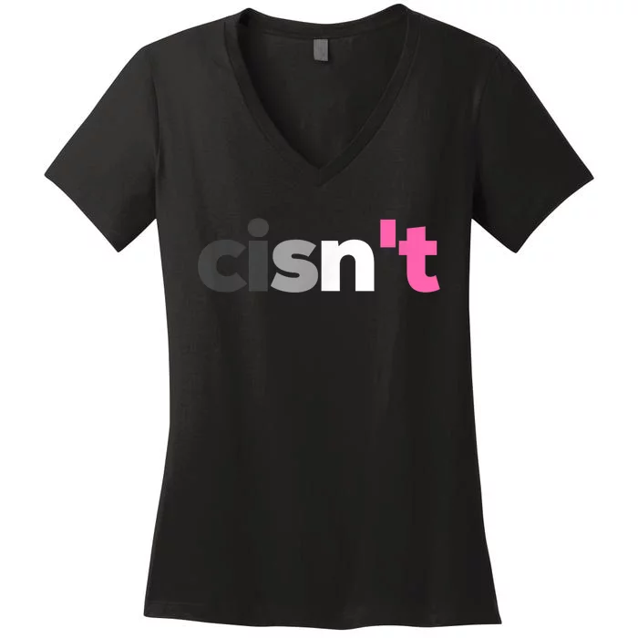 Pride Month Cisnt Demigirl Pride Demi Girl Lgbtq Funny Gift Women's V-Neck T-Shirt