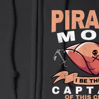 Pirate Mom Caribbean Freebooter Captain Mother Pirate Full Zip Hoodie