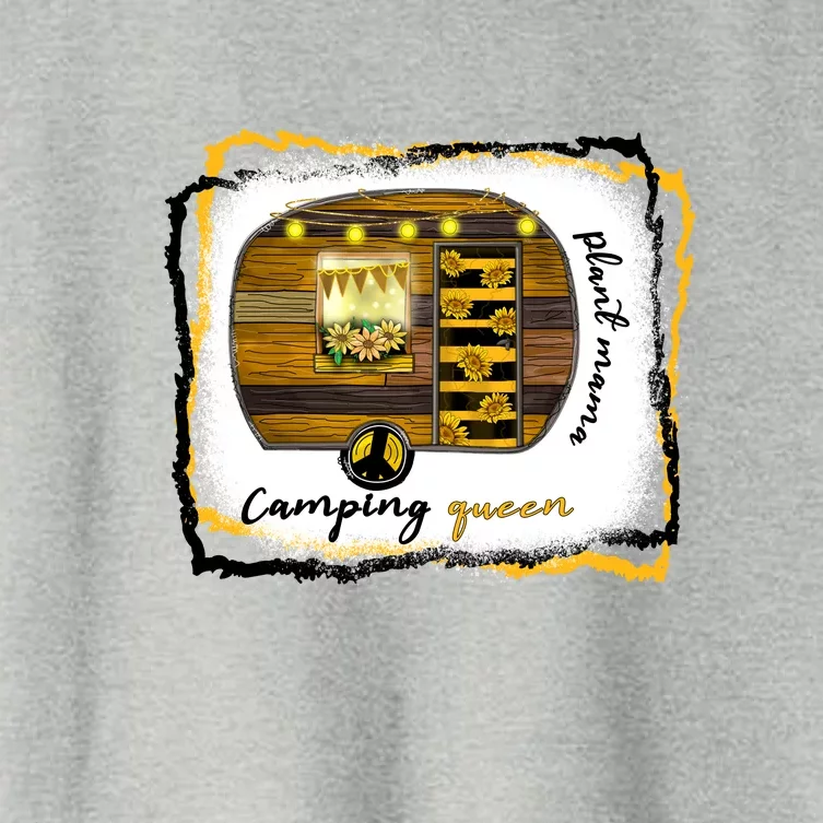 Plant Mama Camping Queen Mother's Day Gift Women's Crop Top Tee