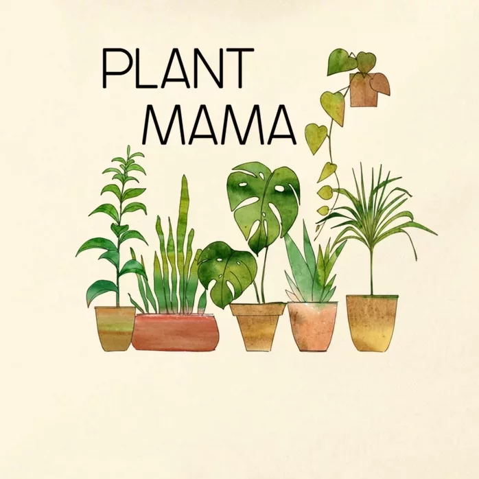 Plant Mama Crazy Plant Lady Monstera Mom Gift Zip Tote Bag