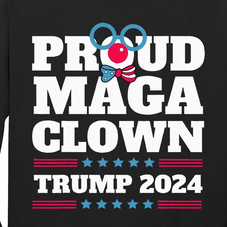 Proud Maga Clown Trump 2024 Usa New York Bronx Trump Long Sleeve Shirt