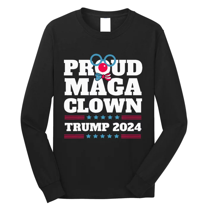 Proud Maga Clown Trump 2024 Usa New York Bronx Trump Long Sleeve Shirt