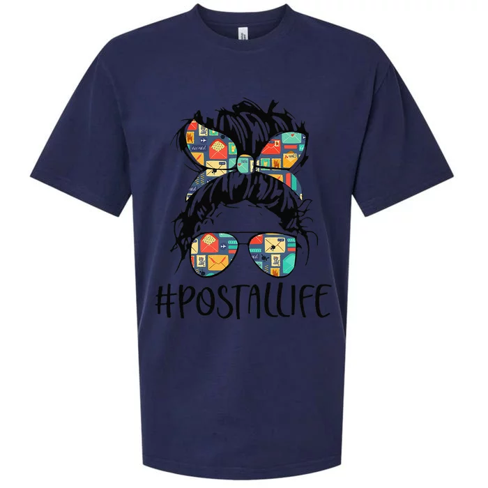 Postallife Mail Carrier Postal Worker Mailwoman Mother's Day Sueded Cloud Jersey T-Shirt