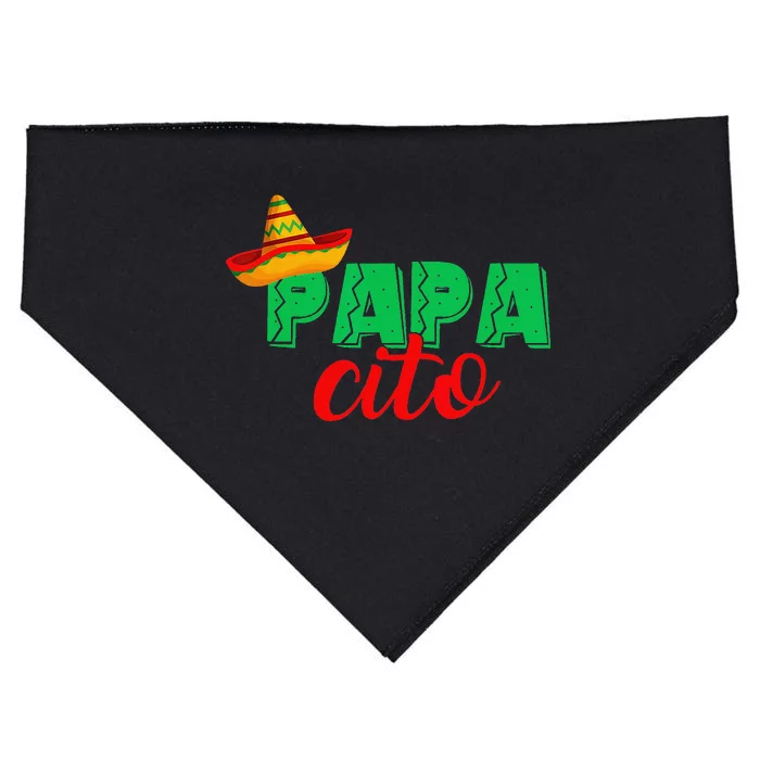 Papacito Mamacita Cinco De Mayo Funny Couple Matching Fiesta USA-Made Doggie Bandana