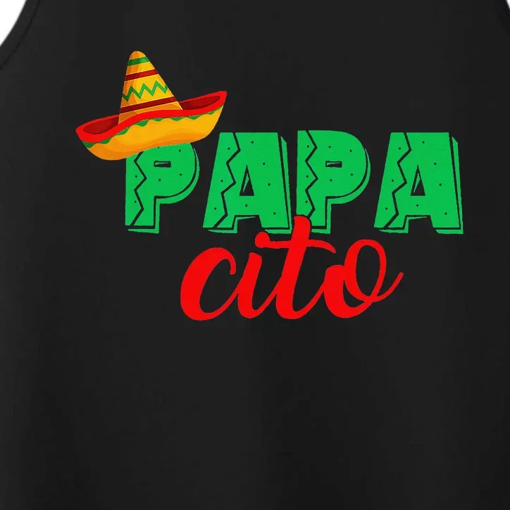 Papacito Mamacita Cinco De Mayo Funny Couple Matching Fiesta Performance Tank