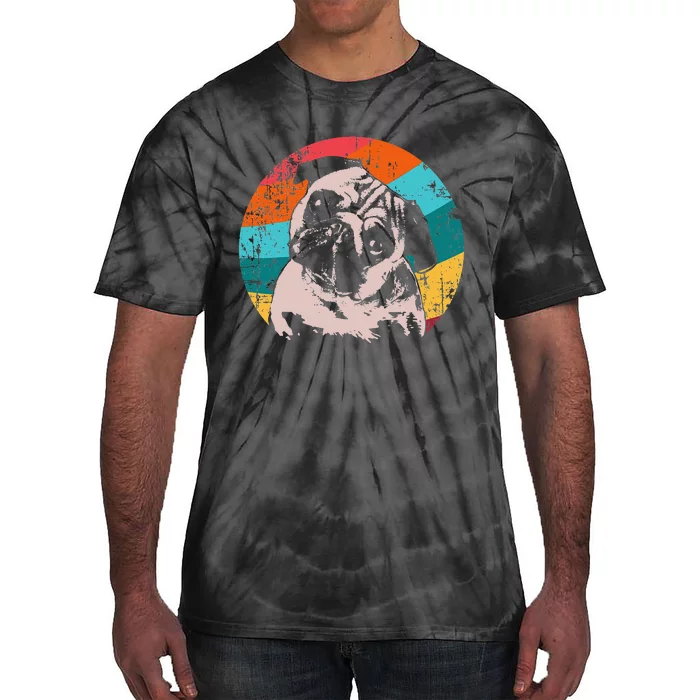 Pug Mops Carlin Dog Breed Tie-Dye T-Shirt