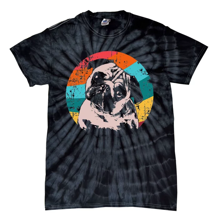 Pug Mops Carlin Dog Breed Tie-Dye T-Shirt