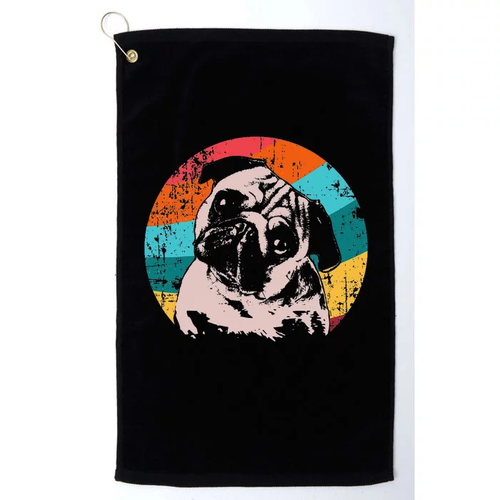 Pug Mops Carlin Dog Breed Platinum Collection Golf Towel