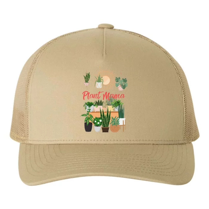 Plant Mama Crazy Plant Lady Mom Indoor Flower Floral Garden Yupoong Adult 5-Panel Trucker Hat