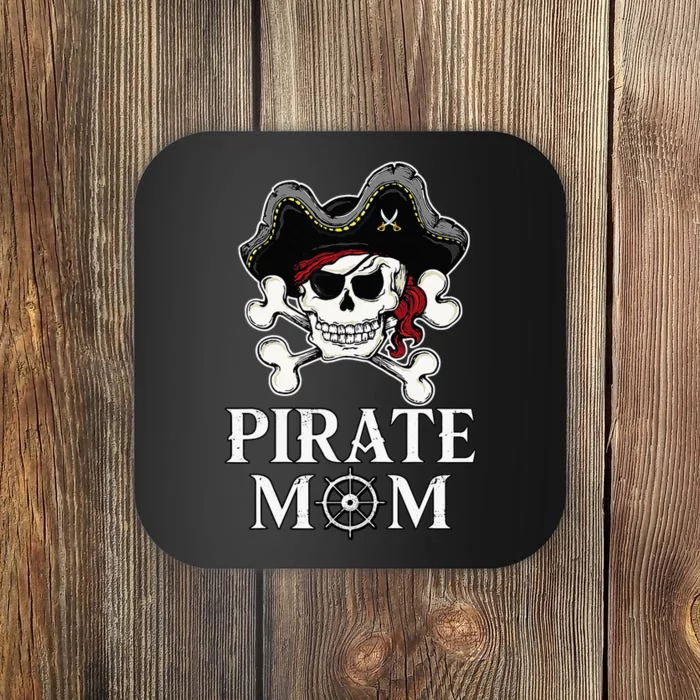 Pirate Mama Costume Jolly Roger Crossbones Coaster