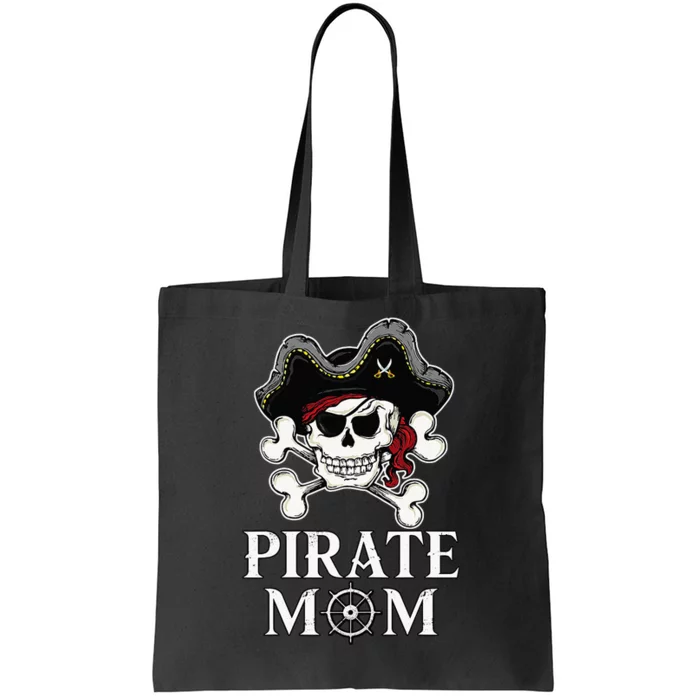 Pirate Mama Costume Jolly Roger Crossbones Tote Bag