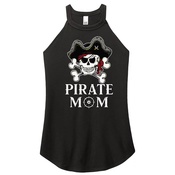 Pirate Mama Costume Jolly Roger Crossbones Women’s Perfect Tri Rocker Tank