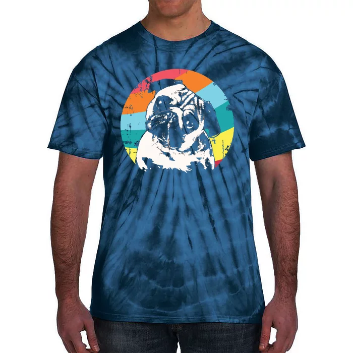 Pug Mops Carlin Dog Breed Tie-Dye T-Shirt