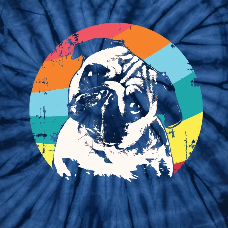 Pug Mops Carlin Dog Breed Tie-Dye T-Shirt