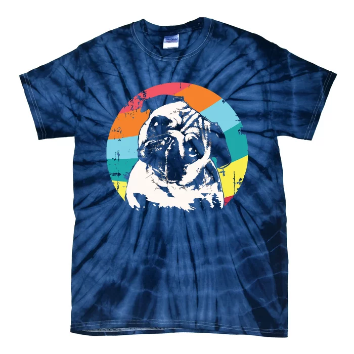 Pug Mops Carlin Dog Breed Tie-Dye T-Shirt