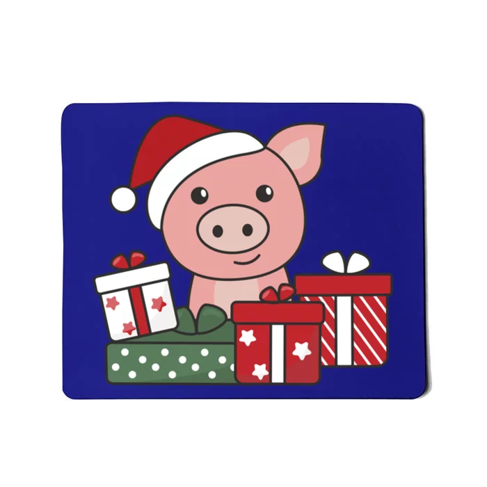 Pig Merry Christmas Winter Pigs Christmas Gift Mousepad