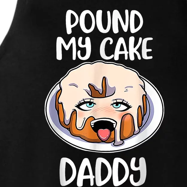 Pound My Cake Daddy Ladies Tri-Blend Wicking Tank