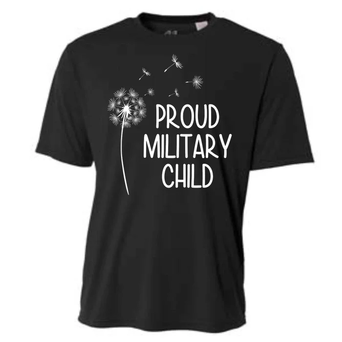 Proud Military Child Dandelion Purple Up Cooling Performance Crew T-Shirt