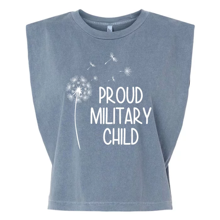 Proud Military Child Dandelion Purple Up Garment-Dyed Women's Muscle Tee