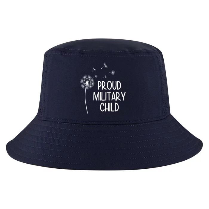 Proud Military Child Dandelion Purple Up Cool Comfort Performance Bucket Hat