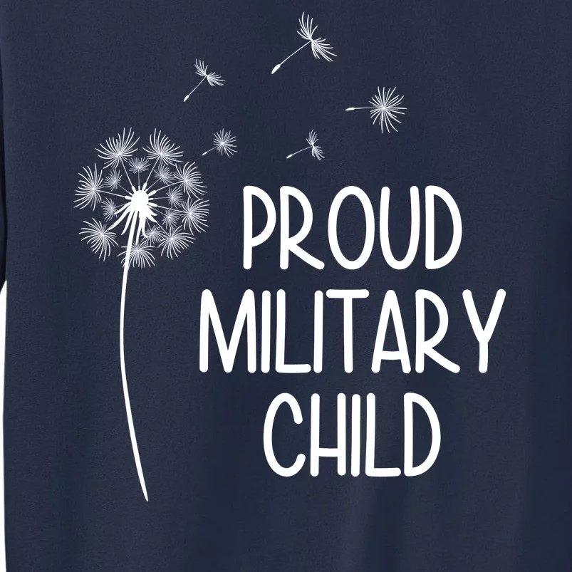 Proud Military Child Dandelion Purple Up Sweatshirt