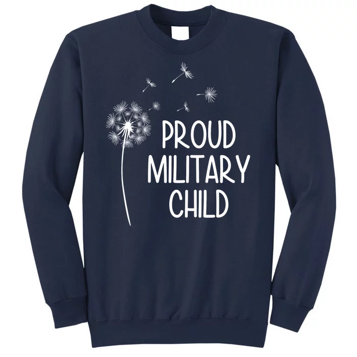 Proud Military Child Dandelion Purple Up Sweatshirt