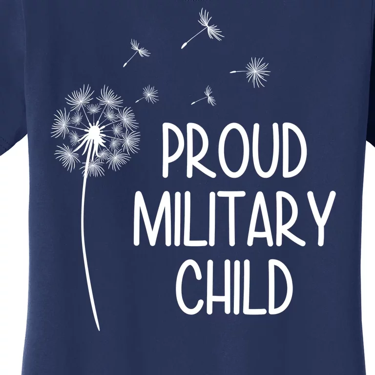 Proud Military Child Dandelion Purple Up Women's T-Shirt