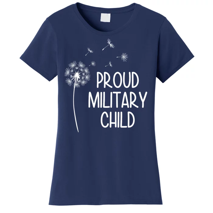 Proud Military Child Dandelion Purple Up Women's T-Shirt