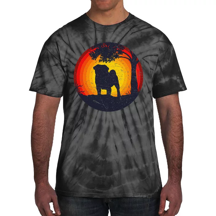 Pug Mops Carlin Dog Breed Tie-Dye T-Shirt