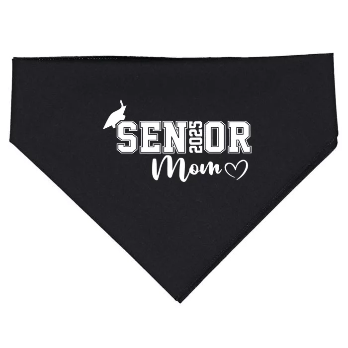 Proud Mom Cute Heart Graduate Senior 2025 Graduation Gift USA-Made Doggie Bandana