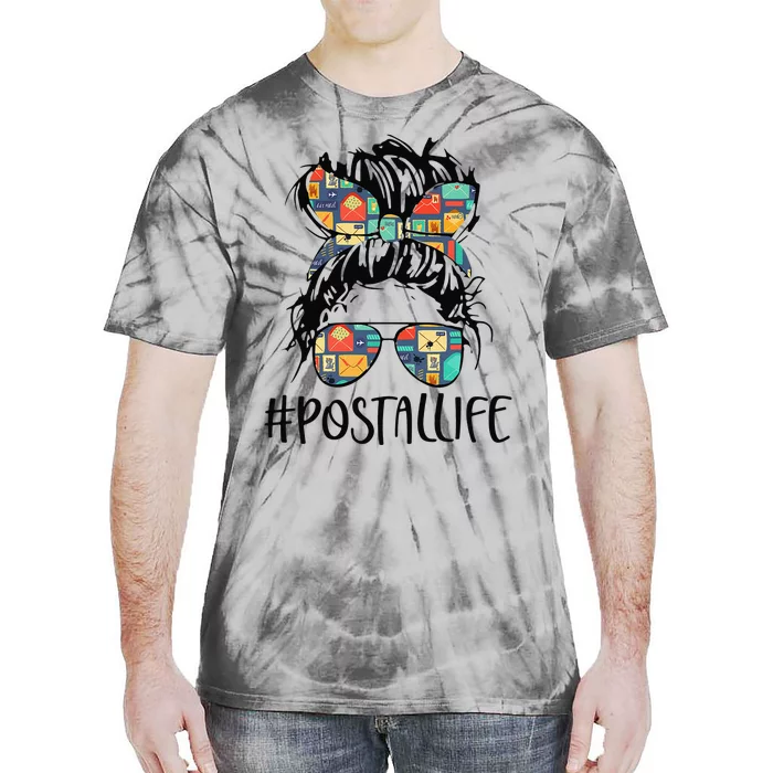 Postallife Mail Carrier Postal Worker Mailwoman Mother's Day Tie-Dye T-Shirt