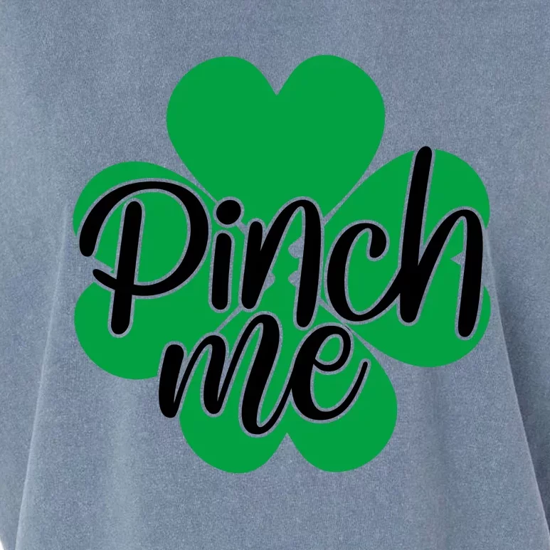 Pinch Me Clover St Patricks Day Garment-Dyed Women's Muscle Tee