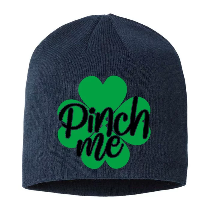 Pinch Me Clover St Patricks Day 8 1/2in Sustainable Knit Beanie