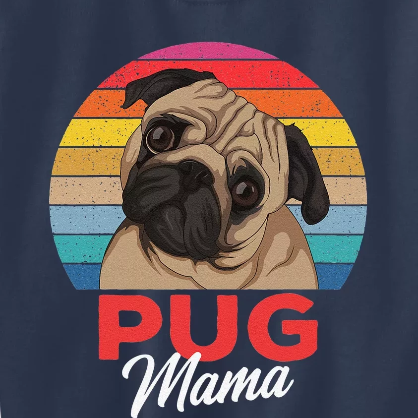 Pug Mama Cute Dog Mom Funny Gift Kids Sweatshirt