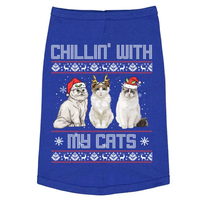 Pawsitively Meowy Cute Gift Funny Christmas Cat Meaningful Gift Doggie Tank