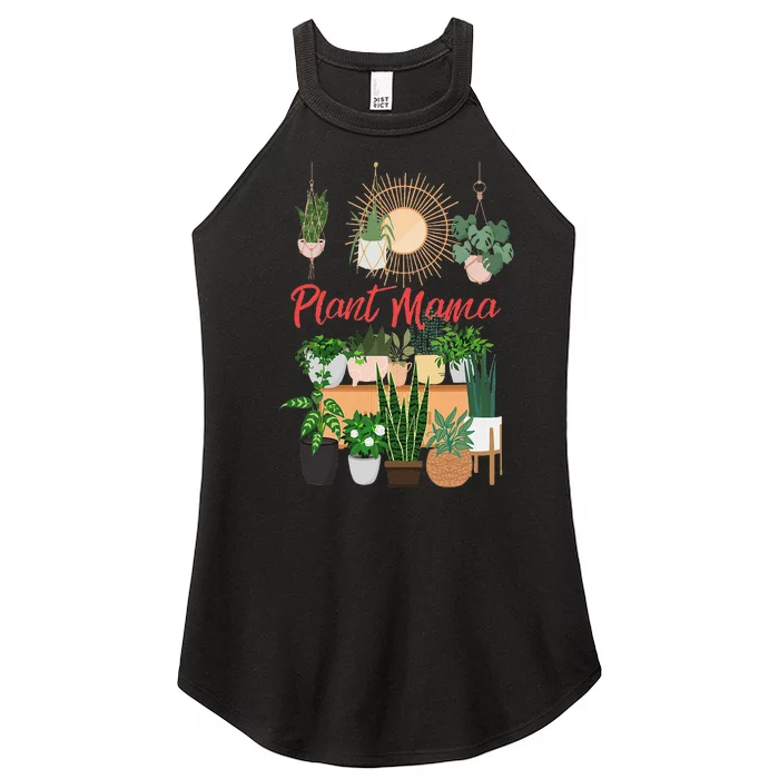 Plant Mama Crazy Plant Lady Mom Indoor Flower Floral Garden Women’s Perfect Tri Rocker Tank