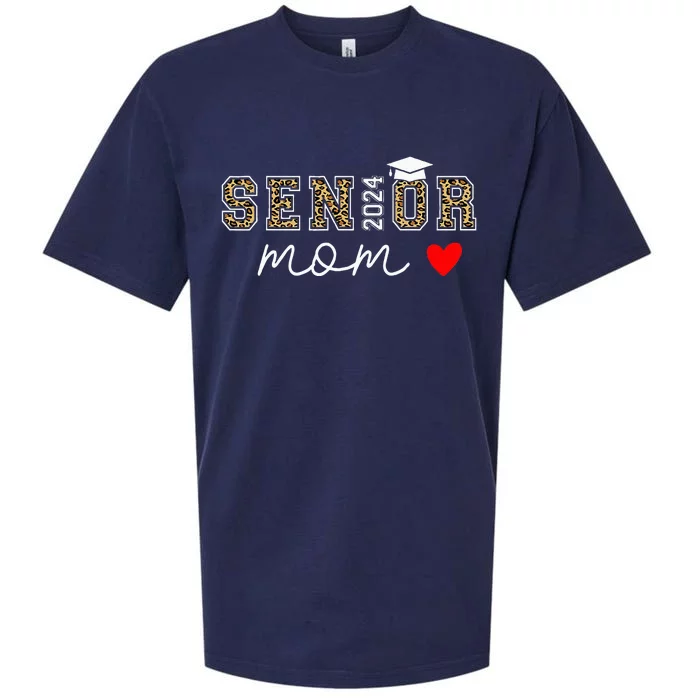 Proud Mom Class of 2024 Senior Graduate mothers day 24 grad Sueded Cloud Jersey T-Shirt