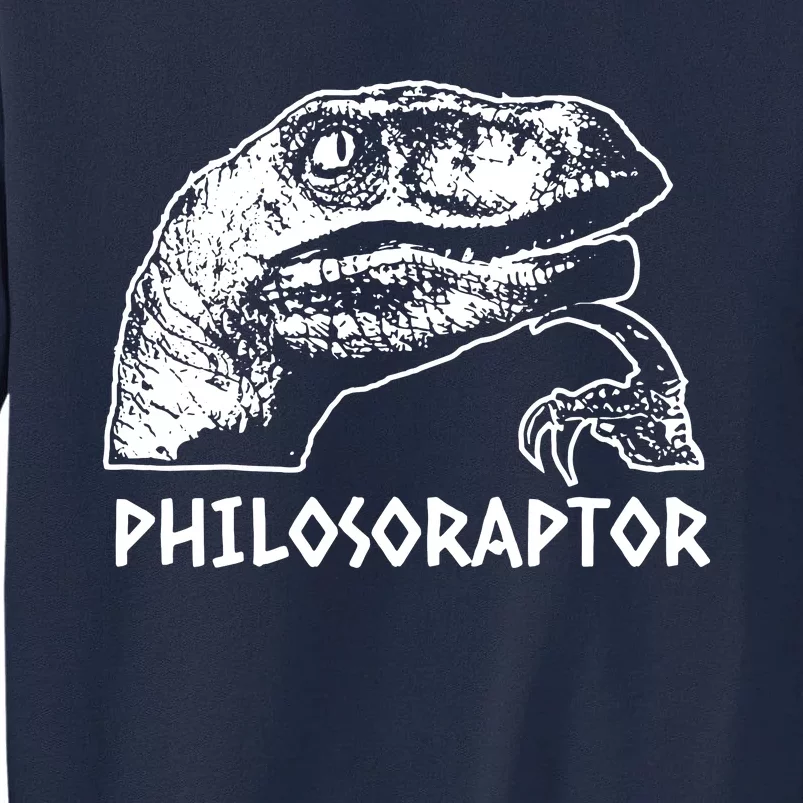 Philosoraptor Meme Dino Tall Sweatshirt