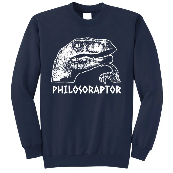 Philosoraptor Meme Dino Tall Sweatshirt