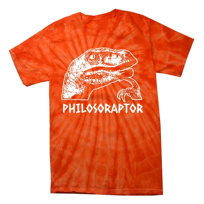 Philosoraptor Meme Dino Tie-Dye T-Shirt