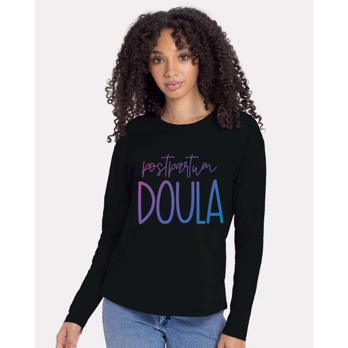 Postpartum Midwife Doula Delivery Labor Coach Cute Gift Womens Cotton Relaxed Long Sleeve T-Shirt