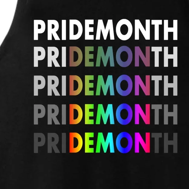 Pride Month Demon Ladies Tri-Blend Wicking Tank