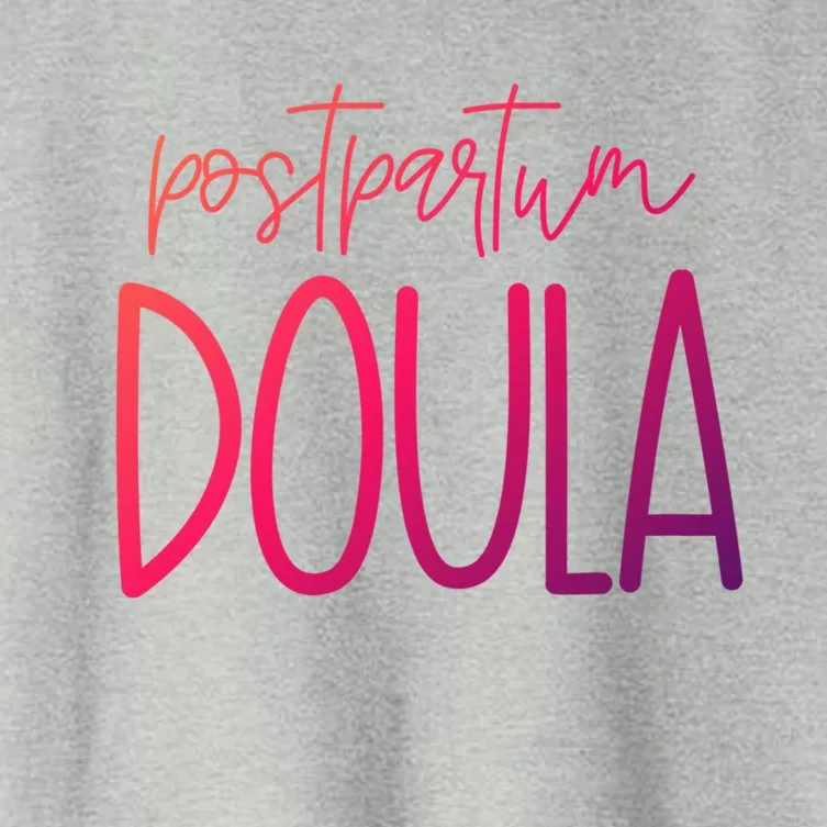 Postpartum Midwife Doula Delivery Labor Coach Cute Gift Women's Crop Top Tee